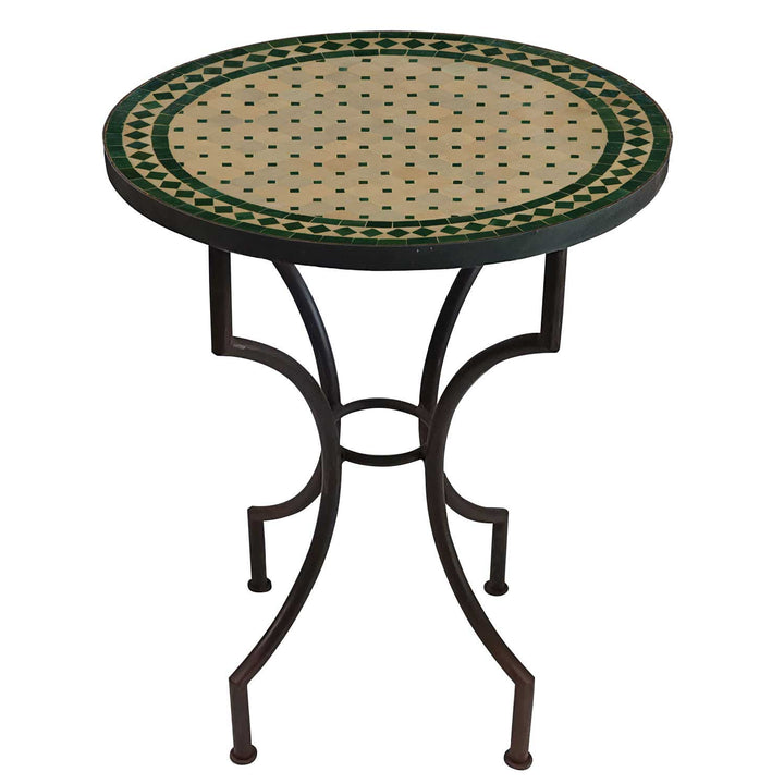 Table de terrasse 60 cm, table mosaïque