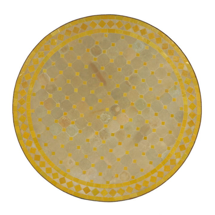 Mozaïektafel D80 gele diamant