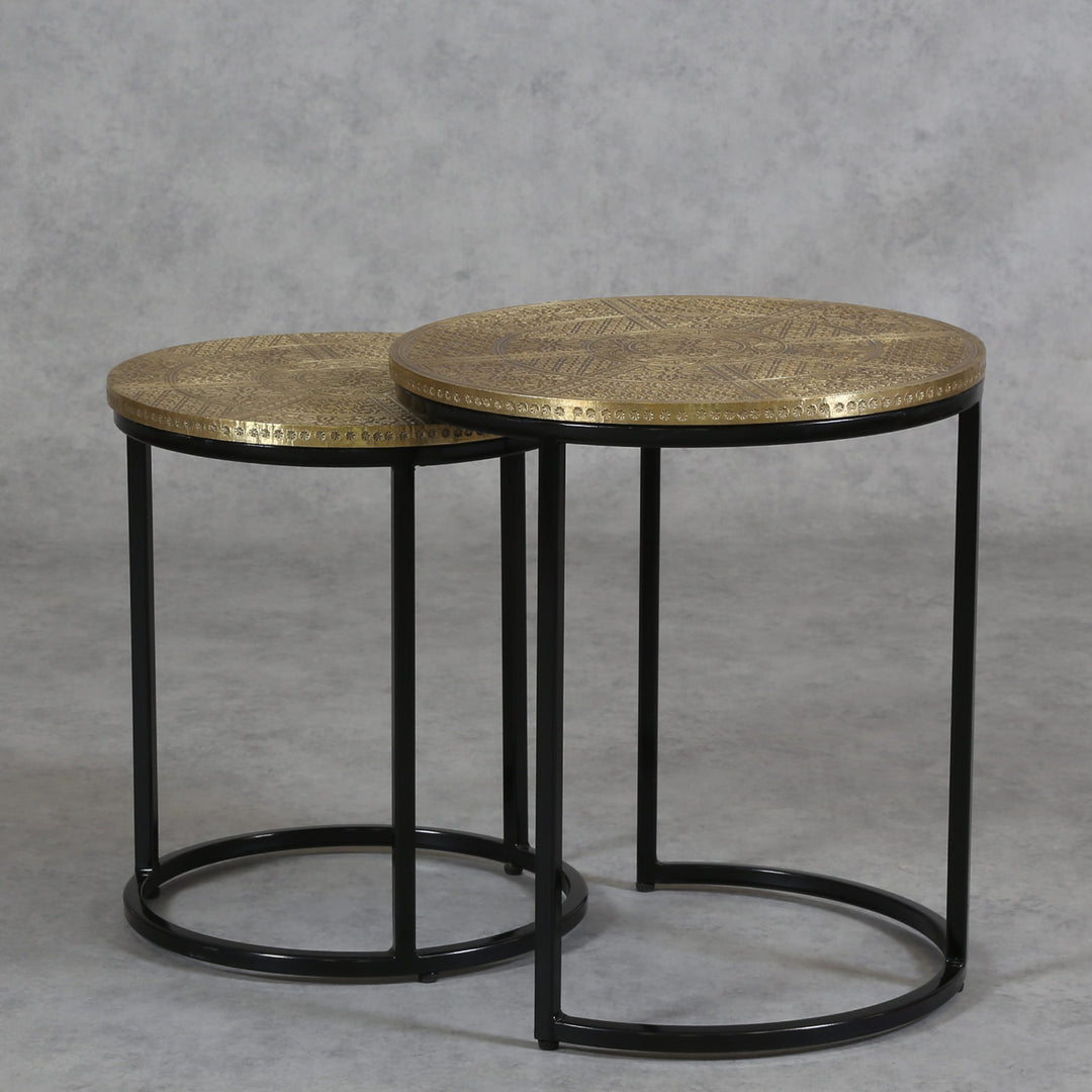 Table d'appoint orientale Hanane, lot de 2