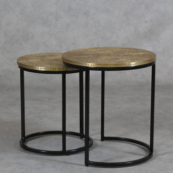 Table d'appoint orientale Hanane, lot de 2
