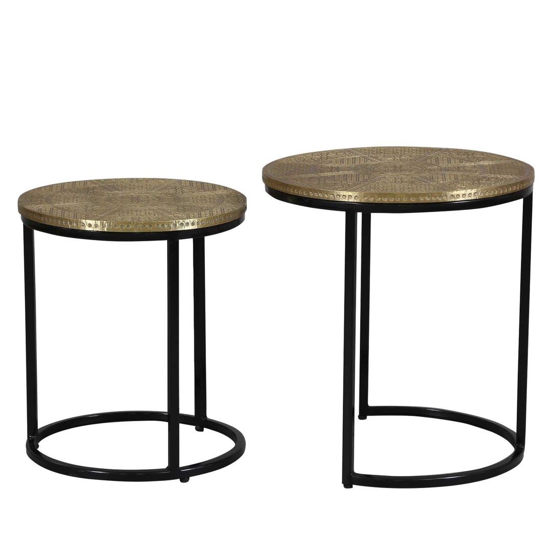 Table d'appoint orientale Hanane, lot de 2