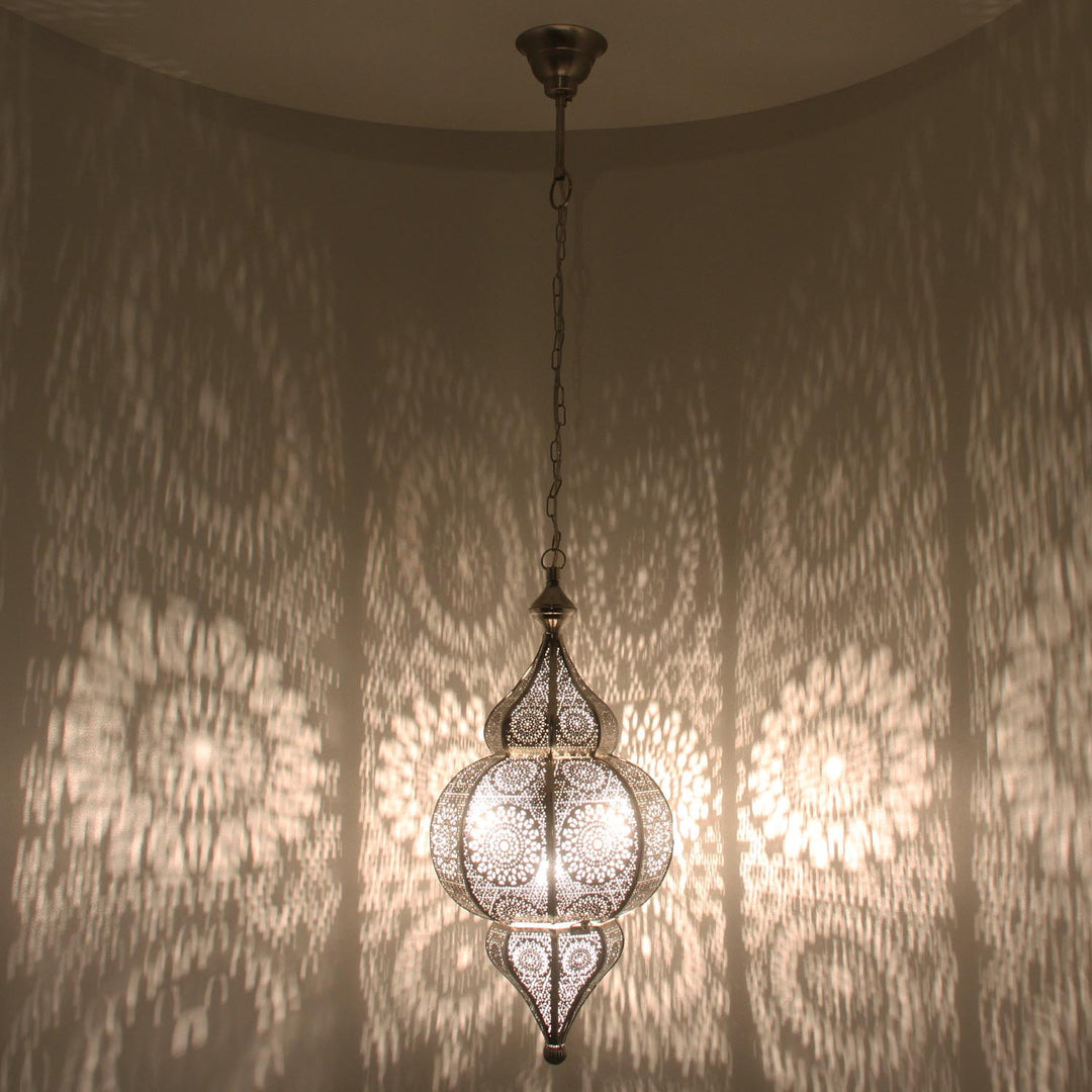 Lanterne orientale en argent Melisa
