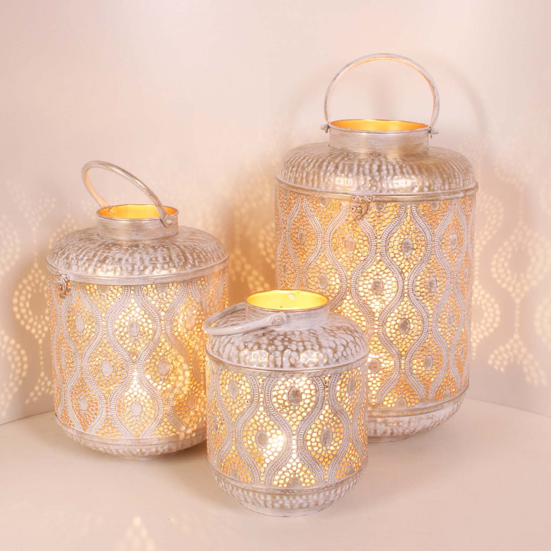 Lanterne orientale Suraya, lot de 3