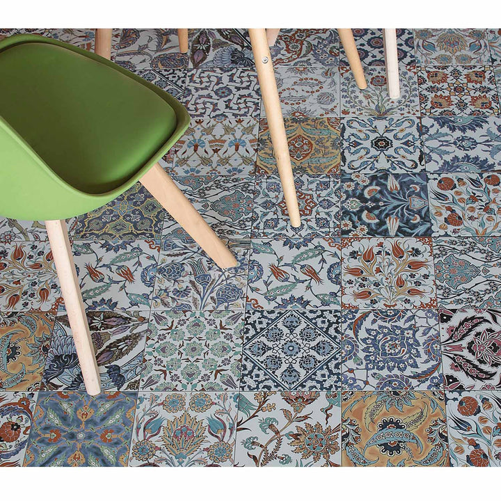 Orientalische Patchwork-Wandfliesen – 59,2x20 cm Matt