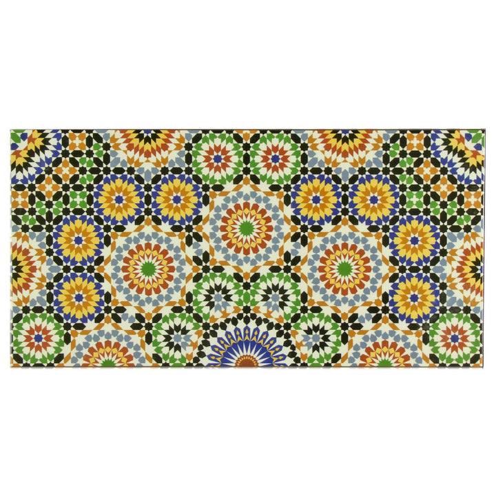 Oosterse wandtegels 50x25 cm – veelkleurig keramiek