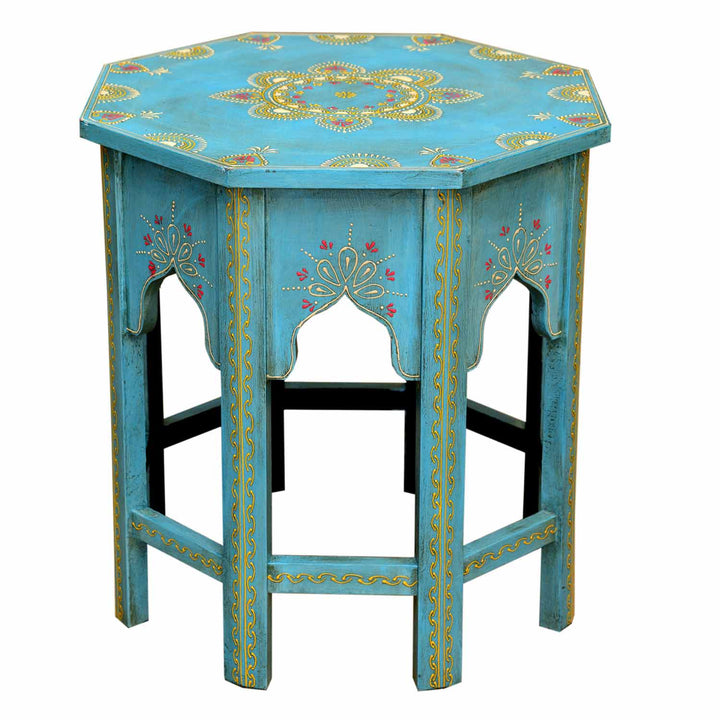Oosterse bijzettafel Saada Blauw M