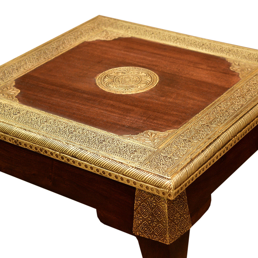 Table orientale OPIUM en laiton L