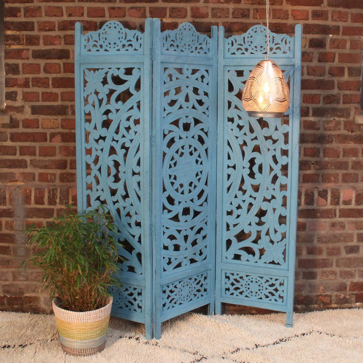 Paravent indien en bois Fayek