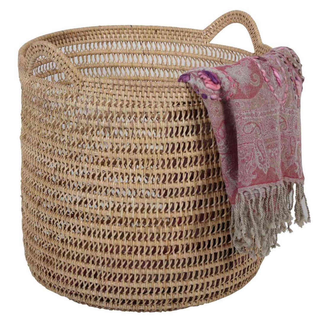 Panier en rotin Eda Nature avec poignée