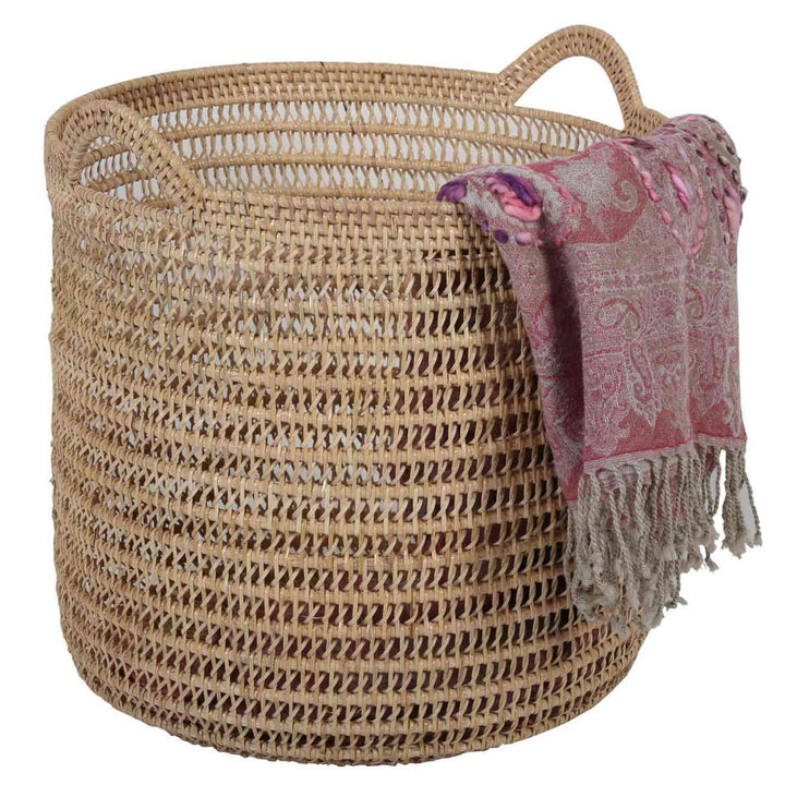 Panier en rotin Eda Nature avec poignée