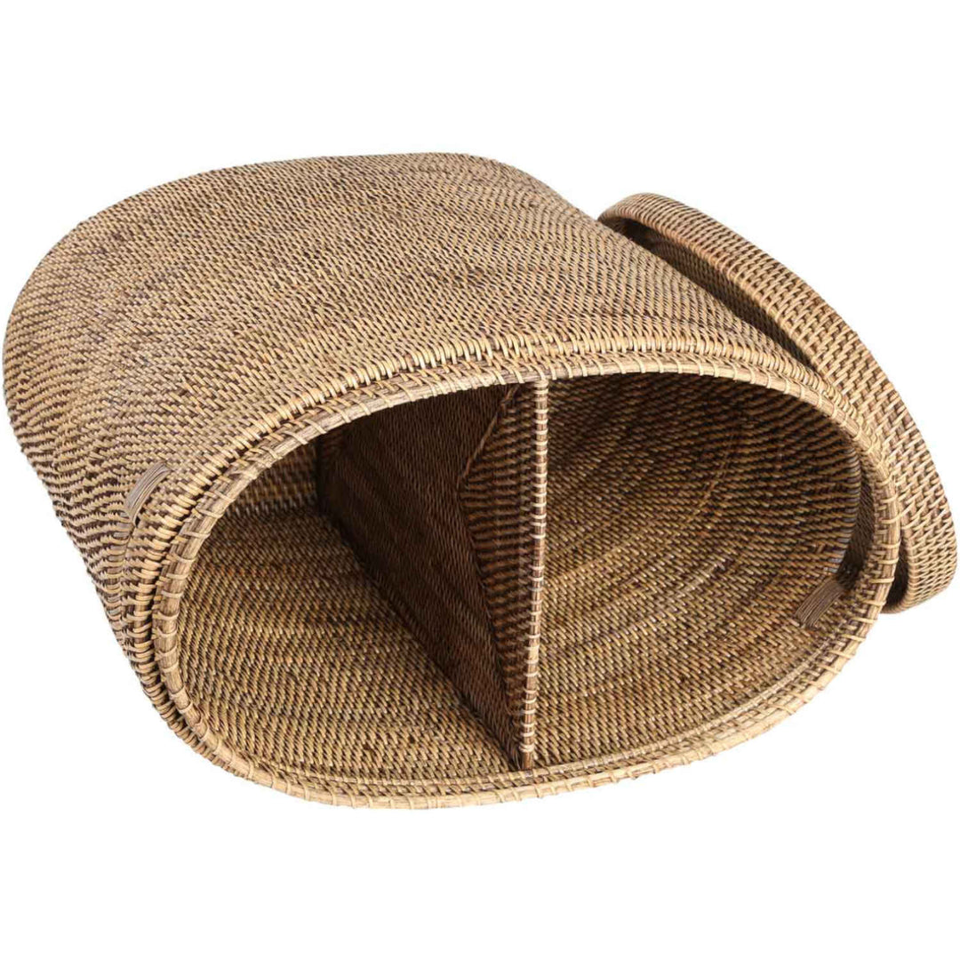 Rattan wasmand Ela met deksel