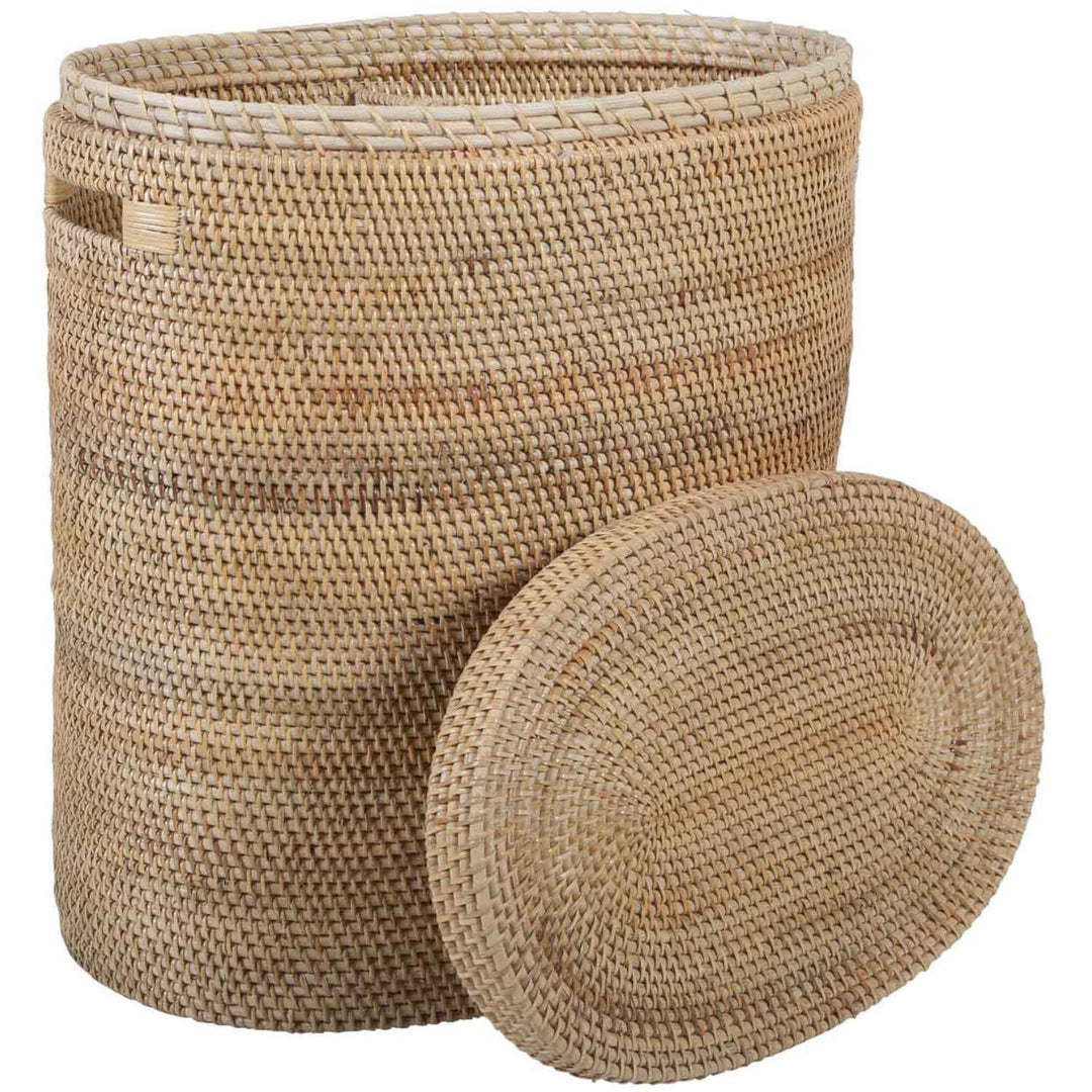 Rattan wasmand Ela met deksel