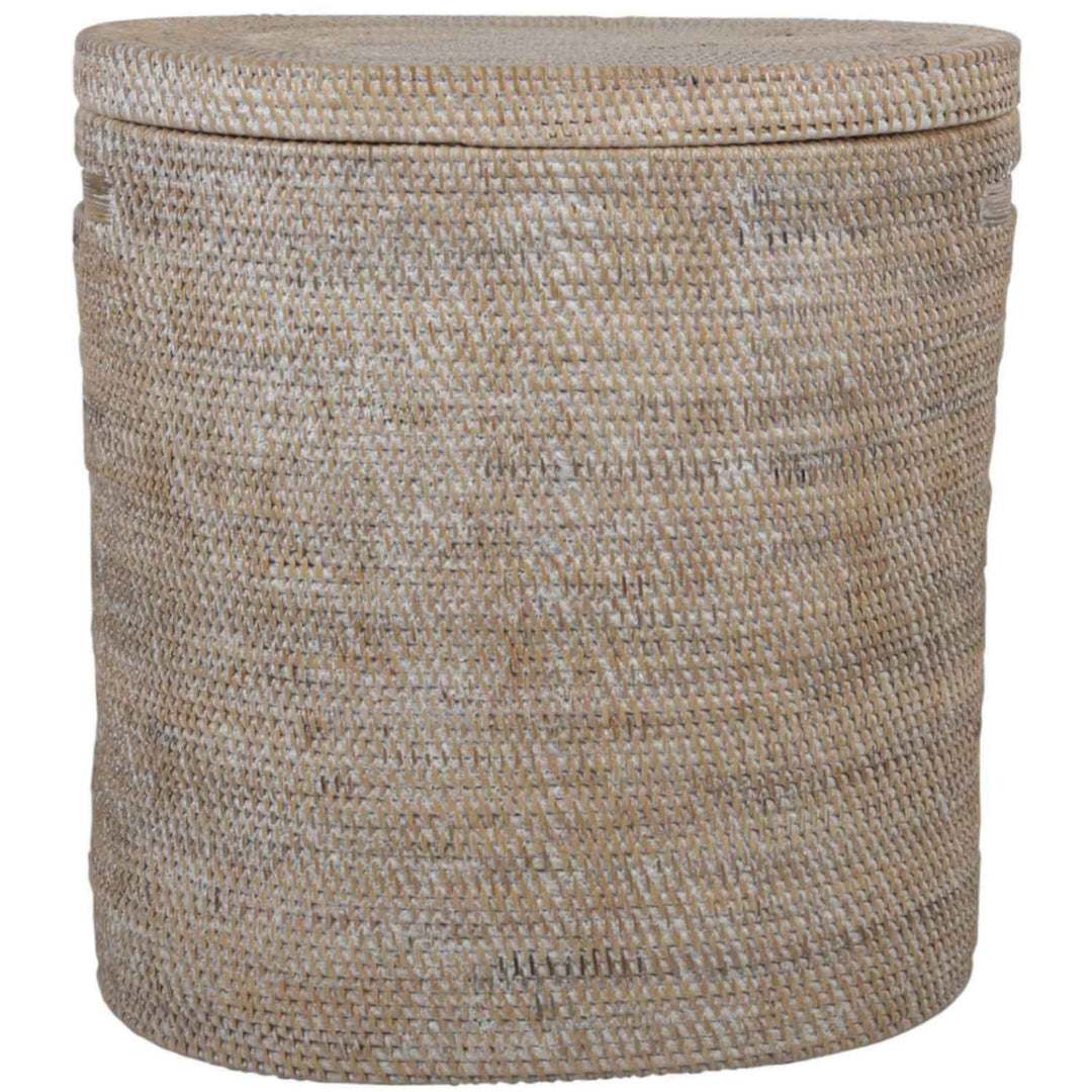 Rattan wasmand Ela met deksel
