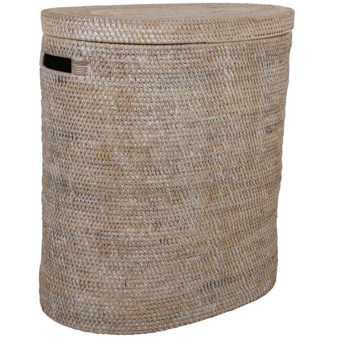 Rattan wasmand Ela met deksel
