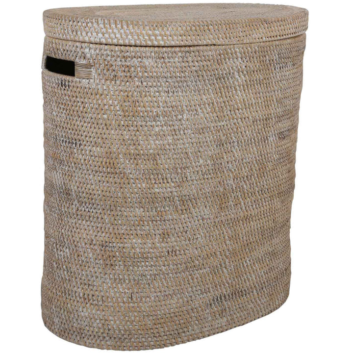 Rattan wasmand Ela met deksel