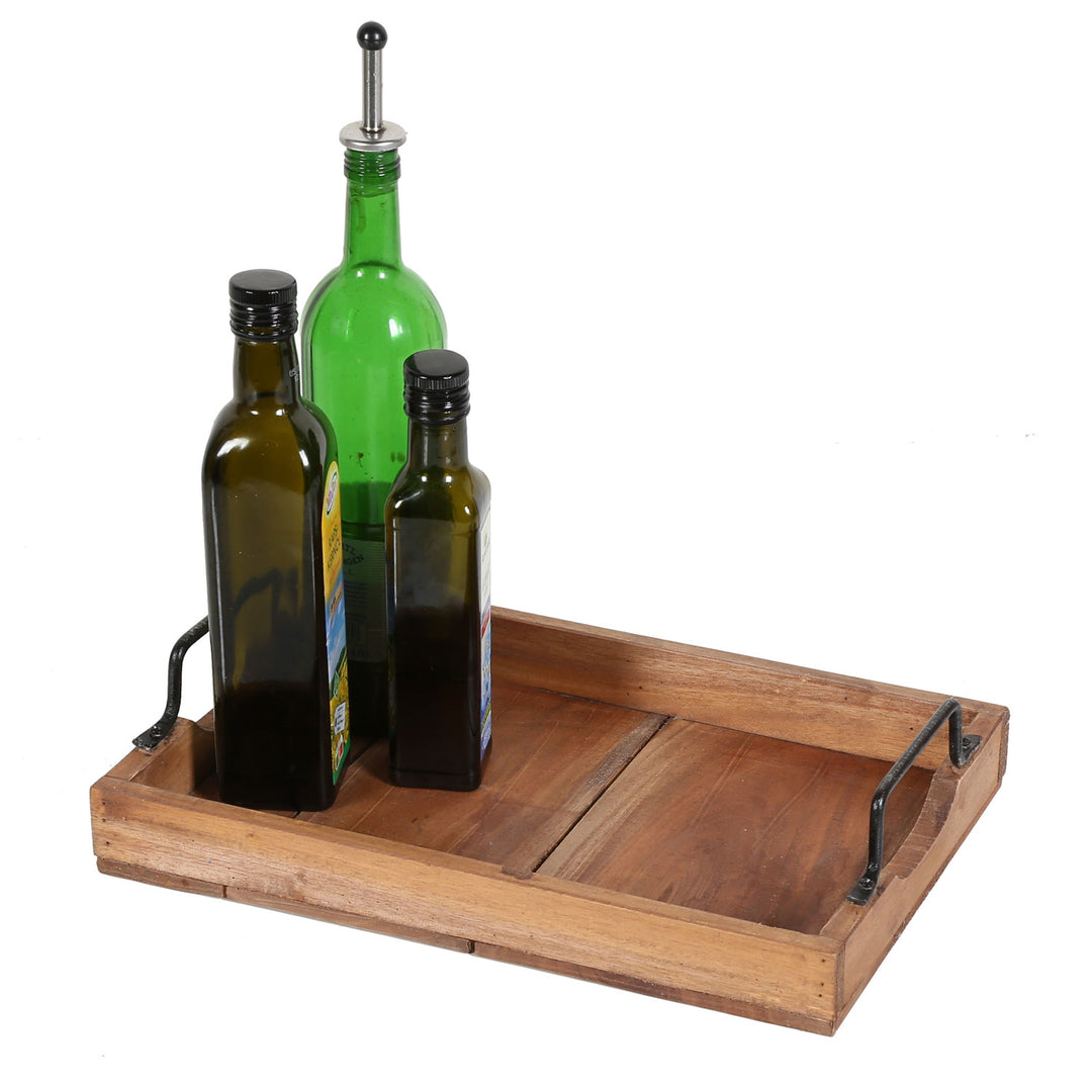 Teakhouten dienblad Gloria, set van 3