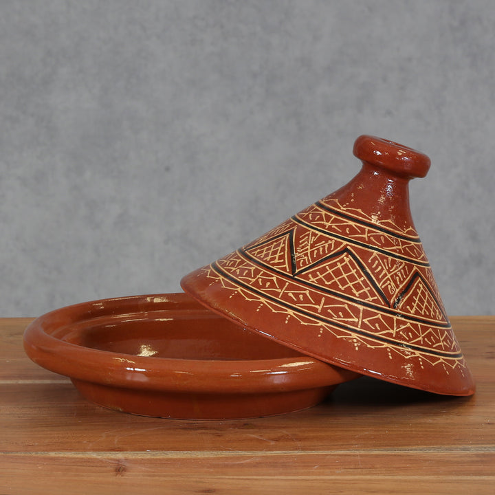 Geglazuurd Tajine “Agadir” – 34 cm