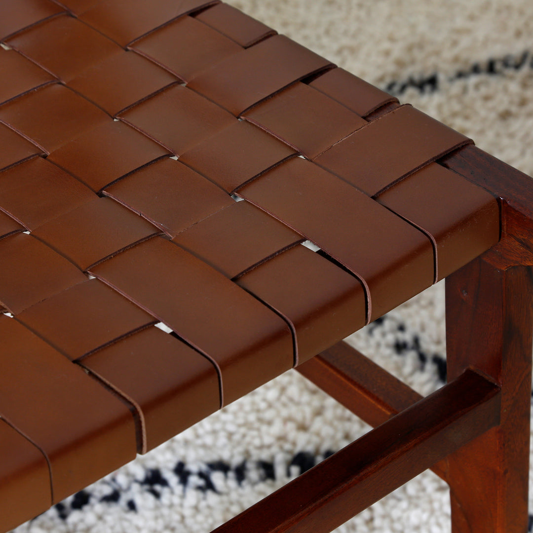 Eetkamerstoel Lederen stoel Bruin