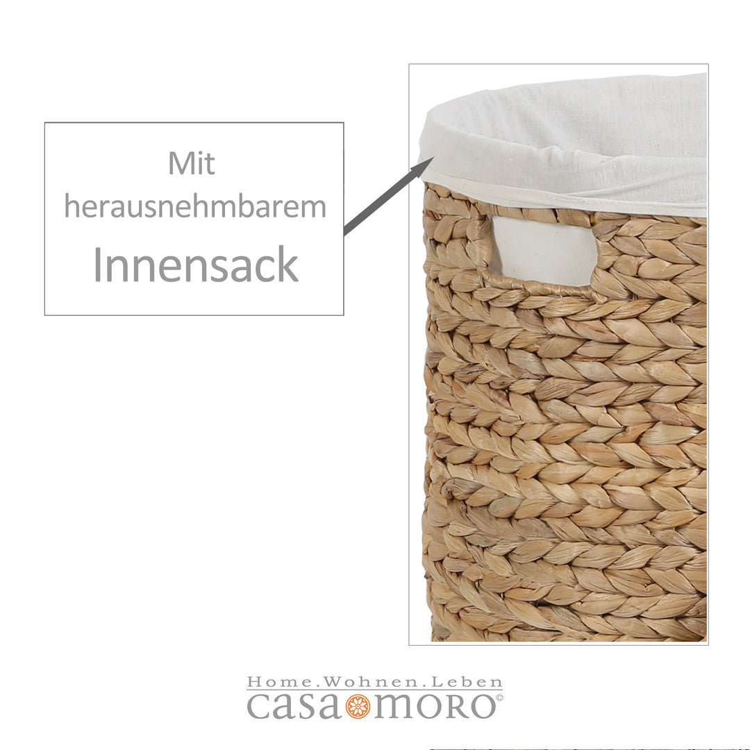 Panier à linge Zenta M avec couvercle