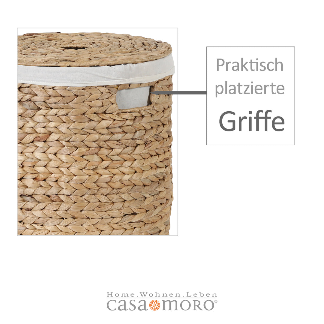 Panier à linge Zenta M avec couvercle