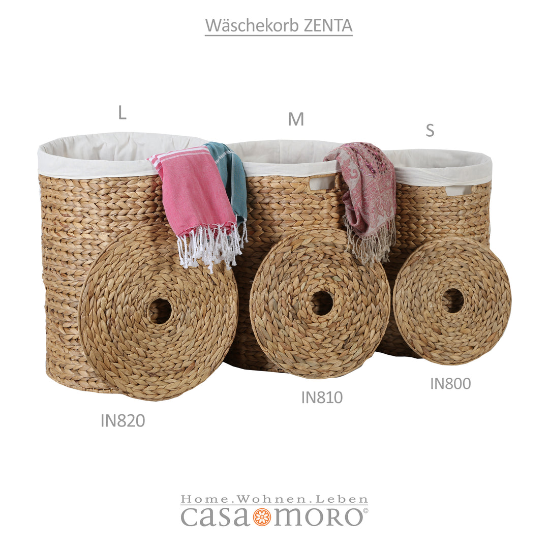 Panier à linge Zenta M avec couvercle