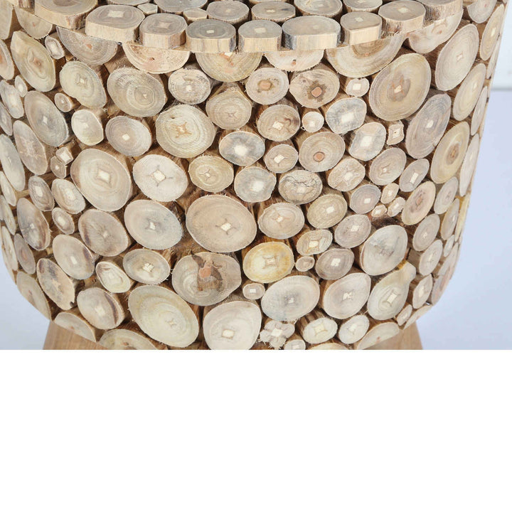 Teak Holz Hocker Merida