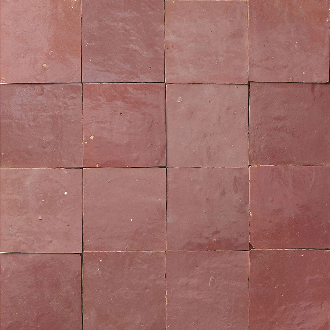 Zellige tegel roze 10×10 cm – Marokkaanse wandtegel