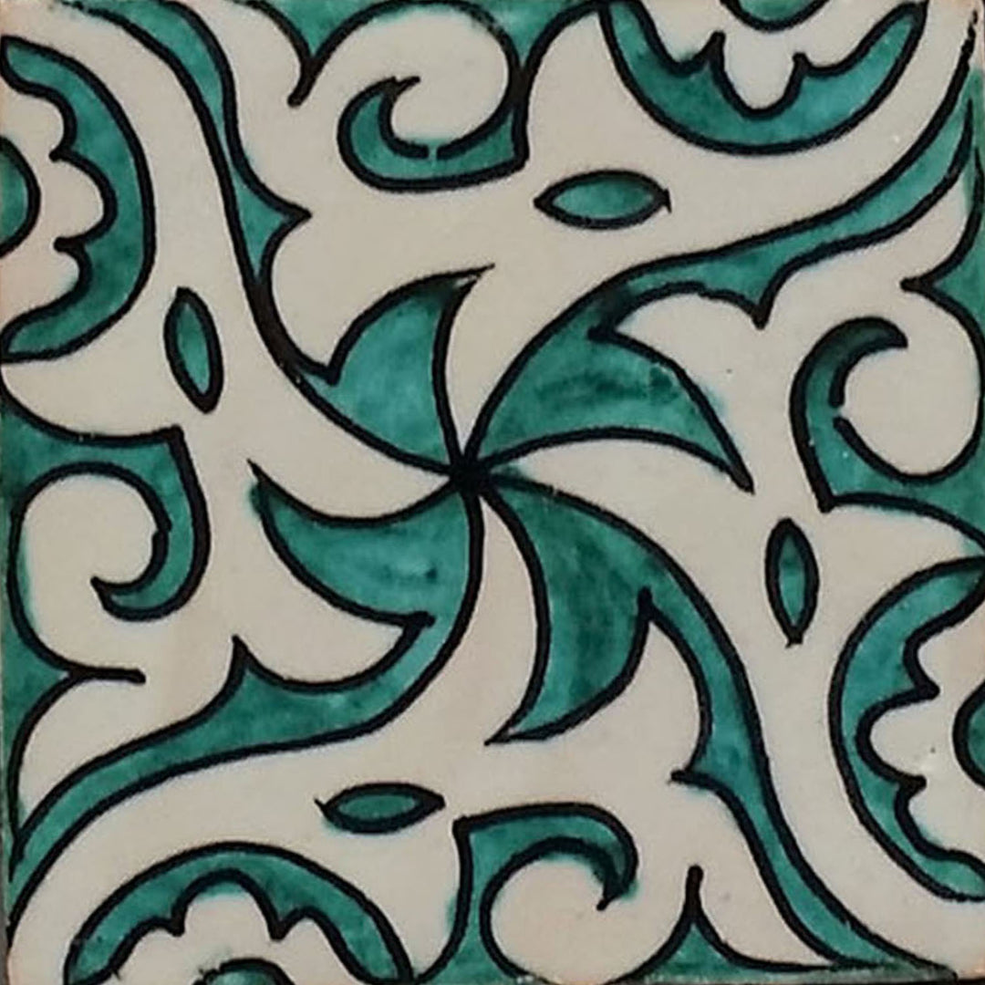 Handbeschilderde tegel - landelijke stijl