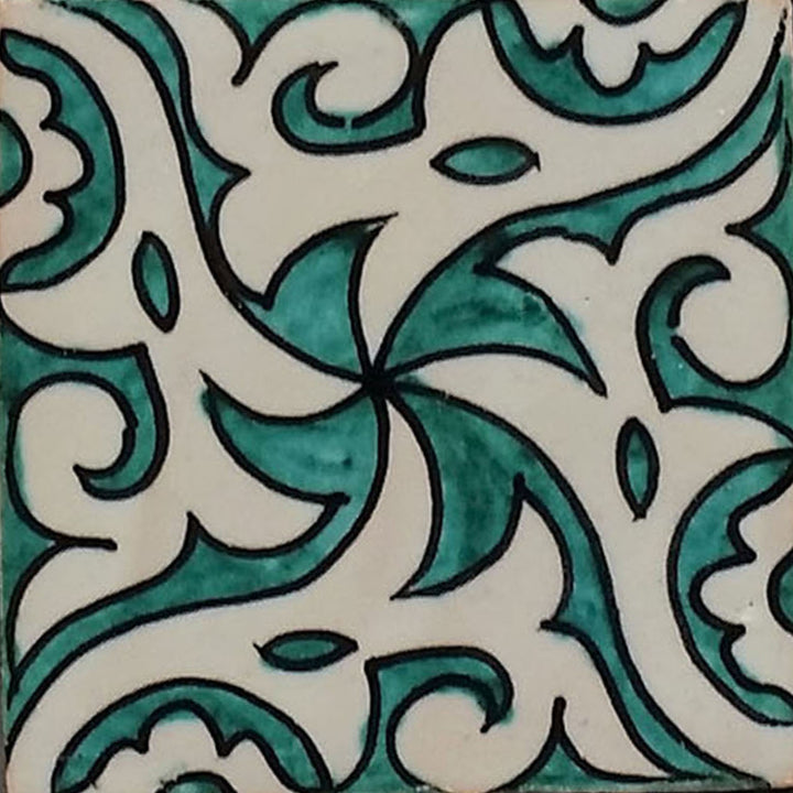 Handbeschilderde tegel - landelijke stijl