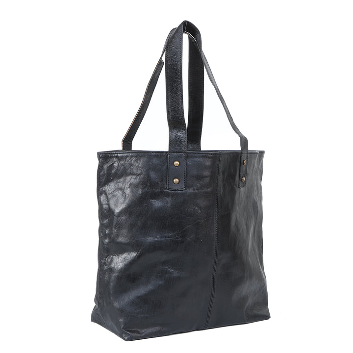 Dames lederen tas Ayana Zwart