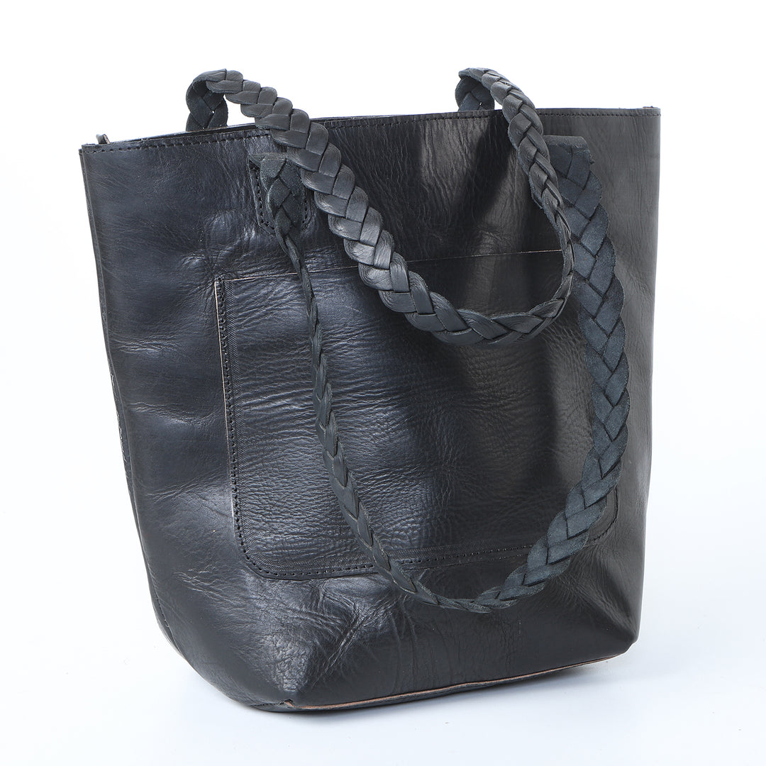 Dames lederen tas Delia Zwart