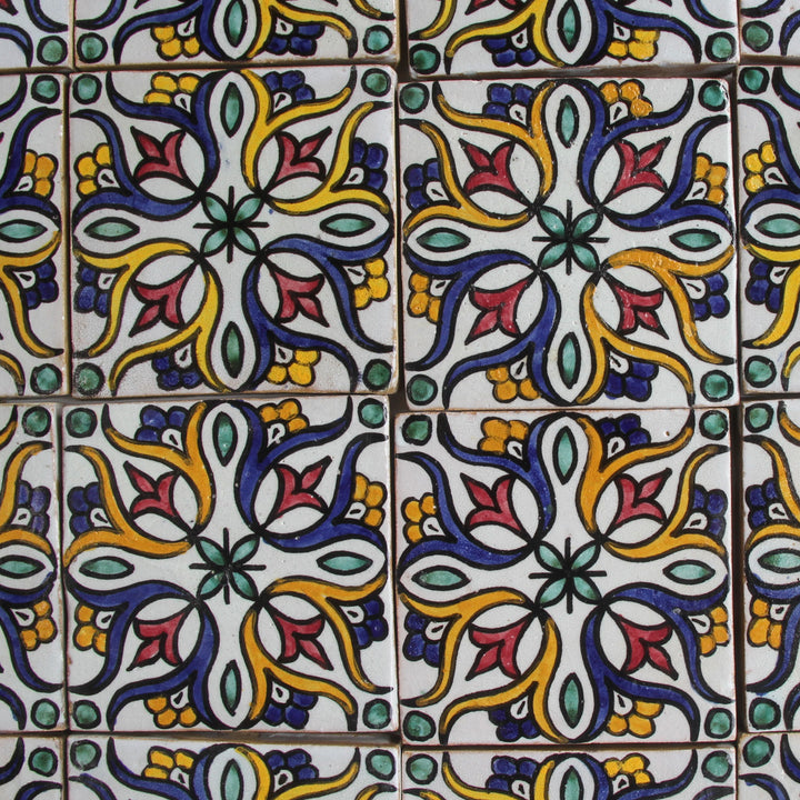 Handgeschilderde tegel 10x10 cm – Boho