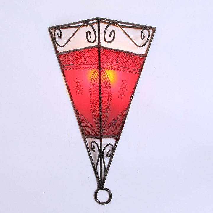 Applique en cuir Emrah rouge