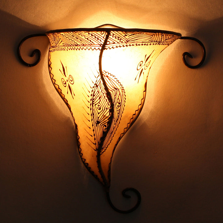 Henna wandlamp Nouna Wit