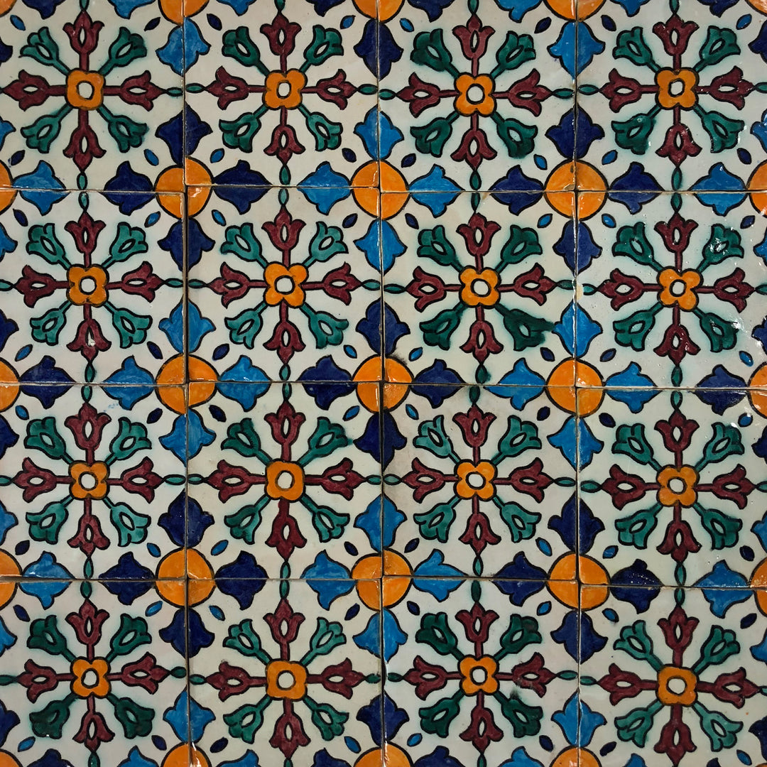 Handbeschilderde tegel – Andalusisch decor