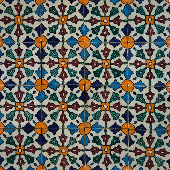 Handbeschilderde tegel – Andalusisch decor