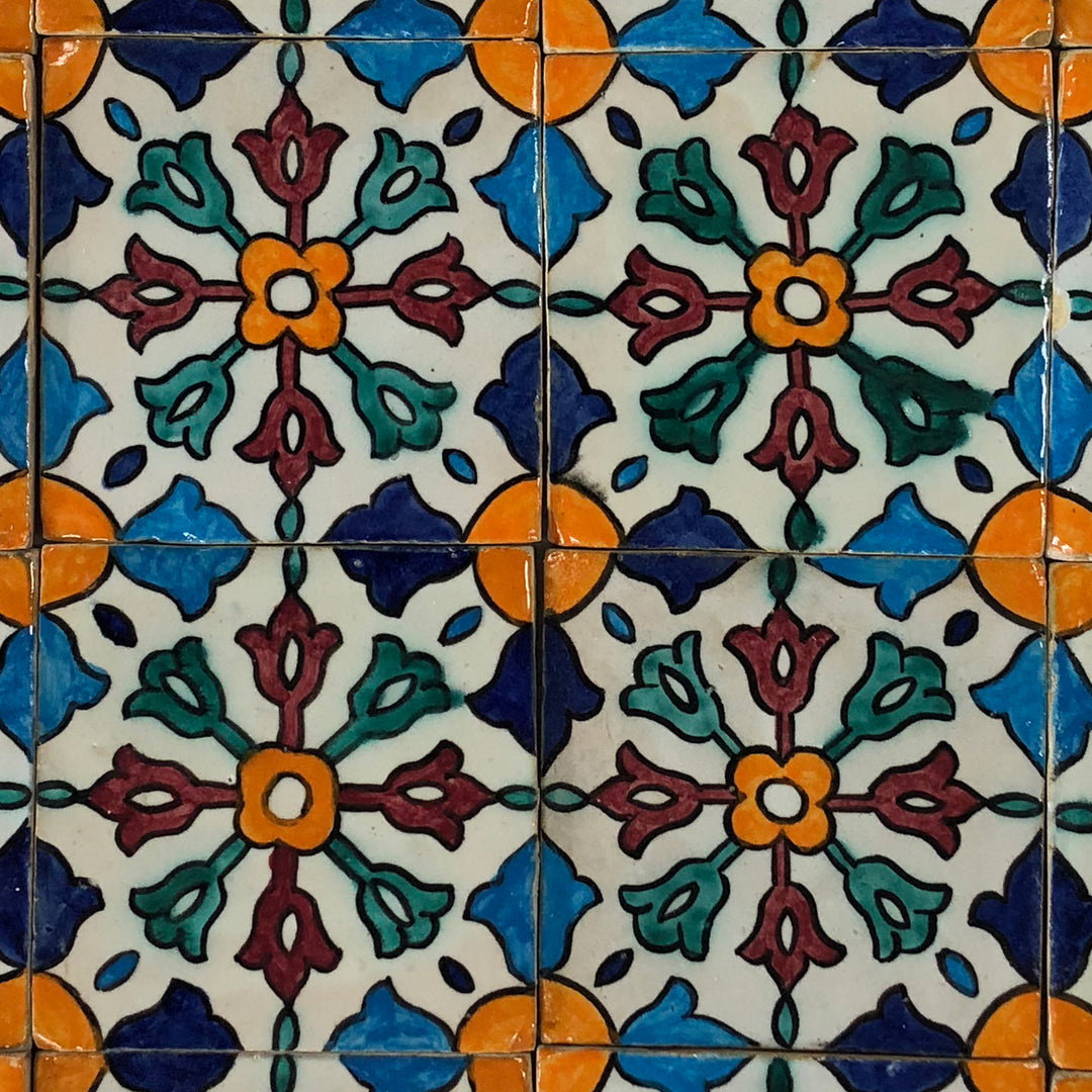 Handbeschilderde tegel – Andalusisch decor
