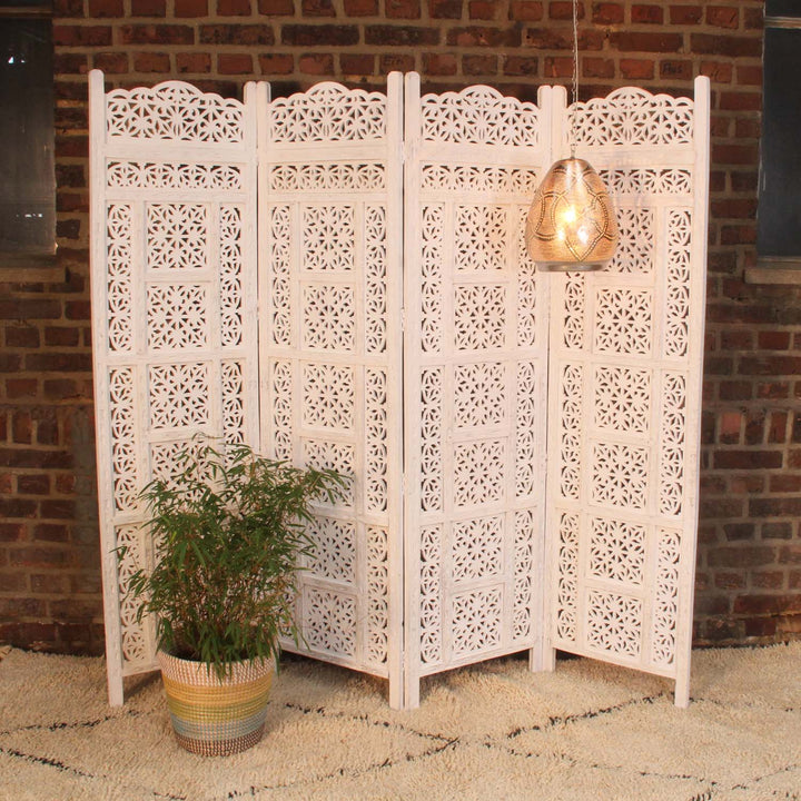 Indiase houten kamerscherm Elyes