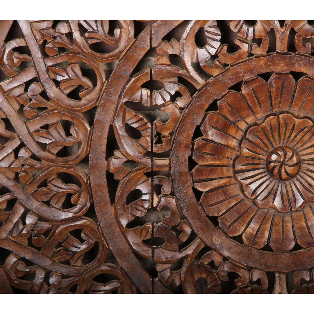 Mandala Hossam en bois indien
