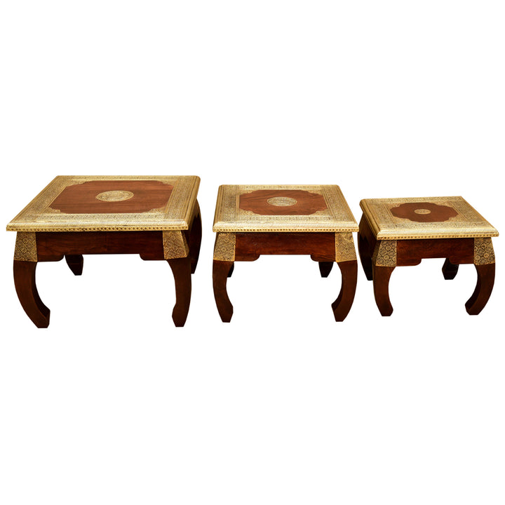 Oosterse bijzettafels Opium, set van 3