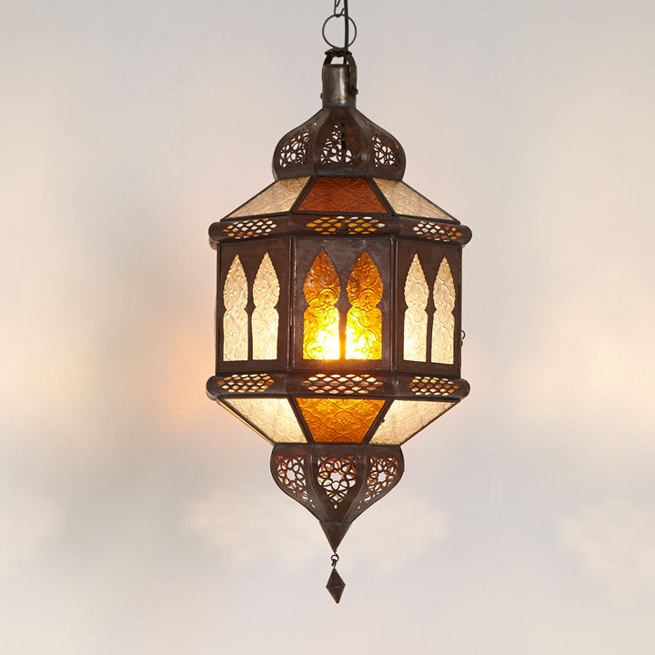 Lantaarn trombia Biban geel/wit