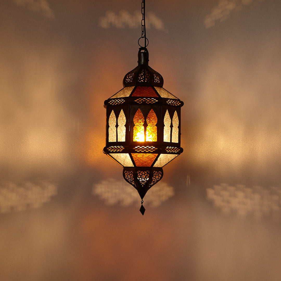 Lantaarn trombia Biban geel/wit