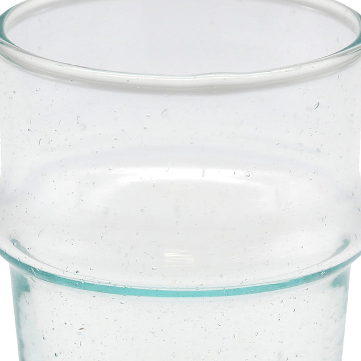 Verres à long drink en verre recyclé – soufflés à la bouche avec un anneau distinctif