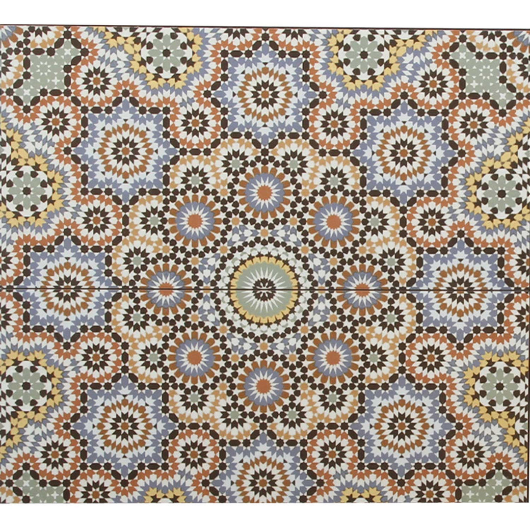 Carrelage mural marocain 50x25 – mosaïque rosace