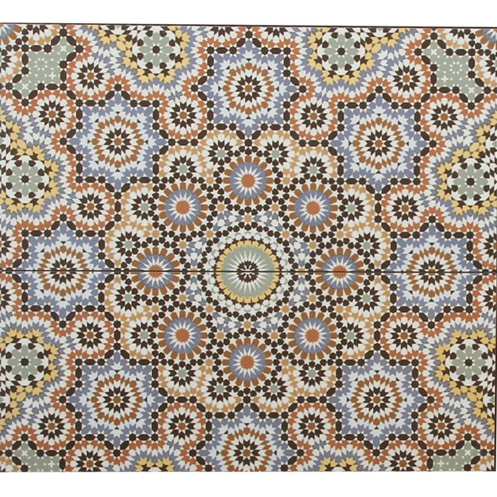 Carrelage mural marocain 50x25 – mosaïque rosace