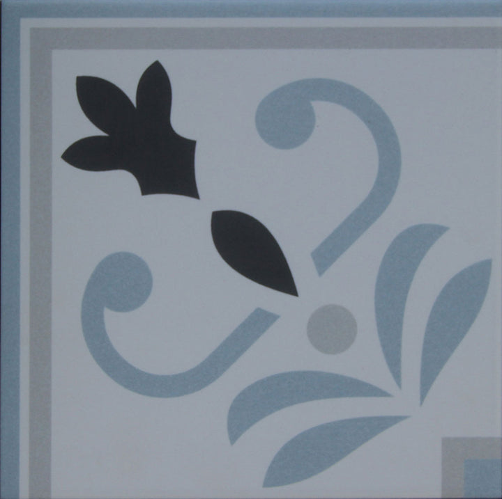 Bordure d'angle marocaine 20×20 cm – bordure de carrelage aspect ciment