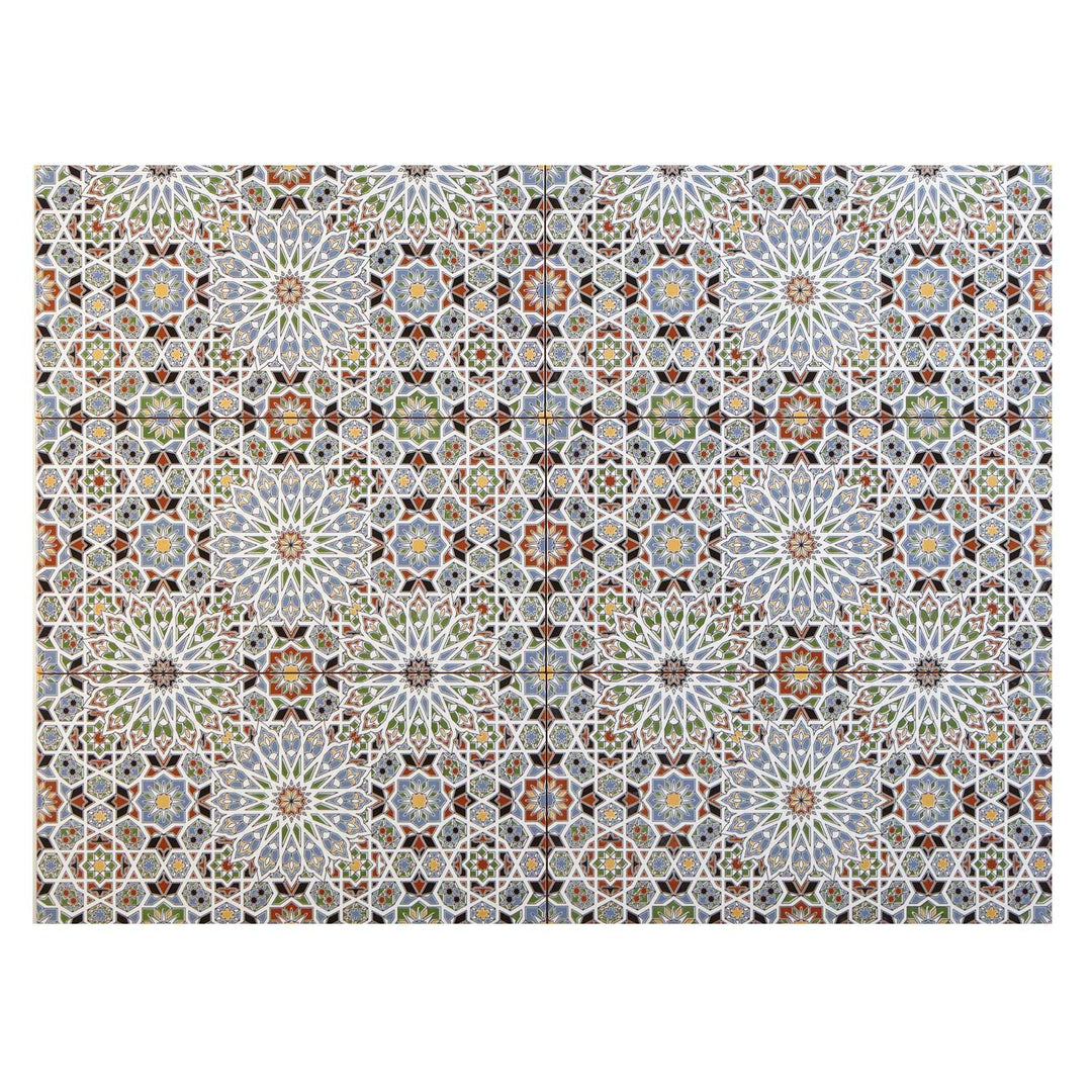 Carrelage mural marocain 50x25 cm – motif mosaïque