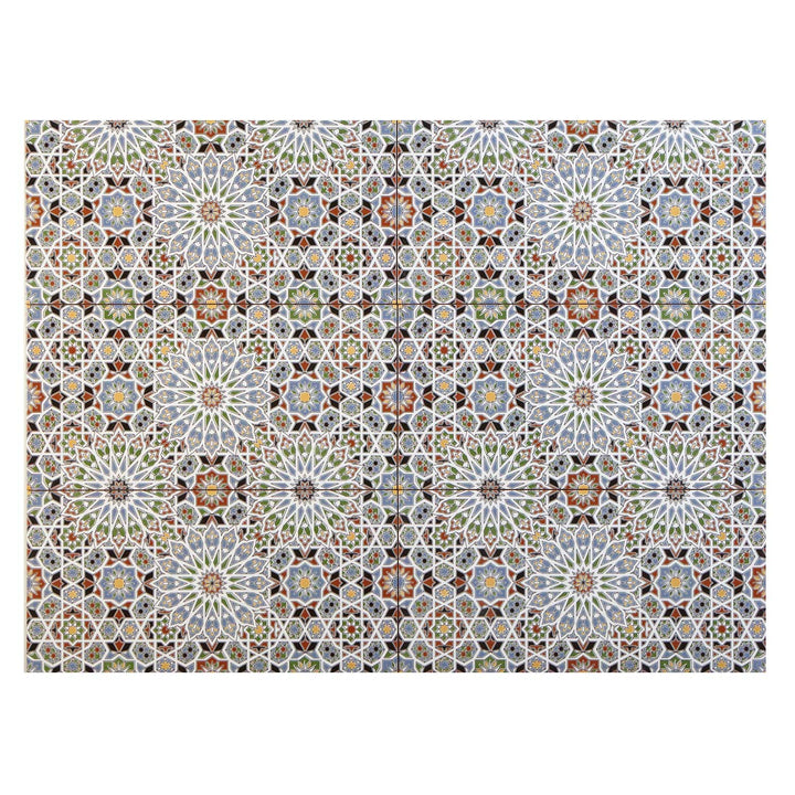 Carrelage mural marocain 50x25 cm – motif mosaïque