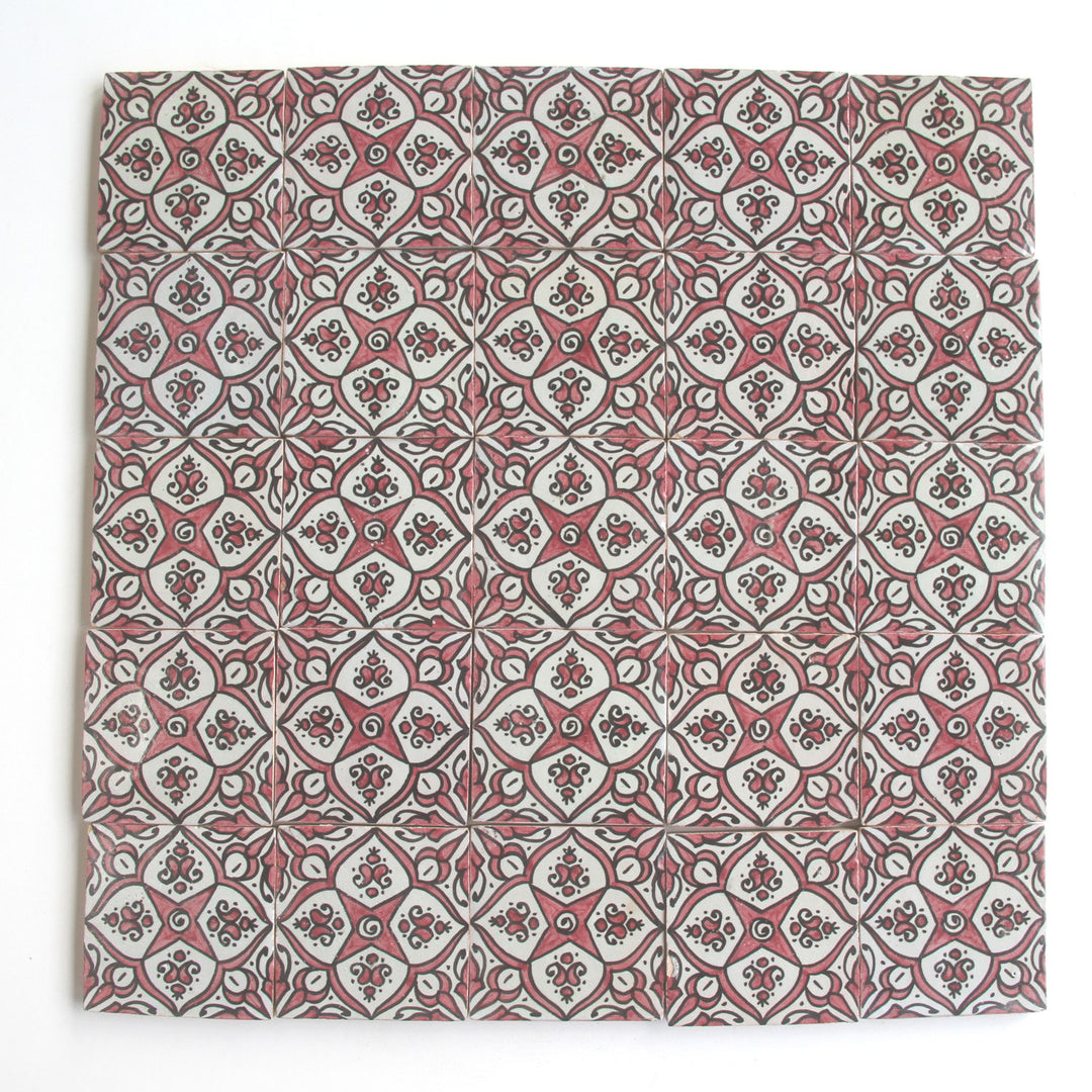 Handgeschilderde tegel – Andalusisch sterornament