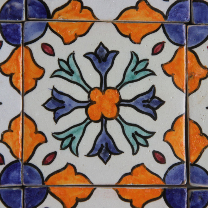 Handbeschilderde tegel – Mediterraan